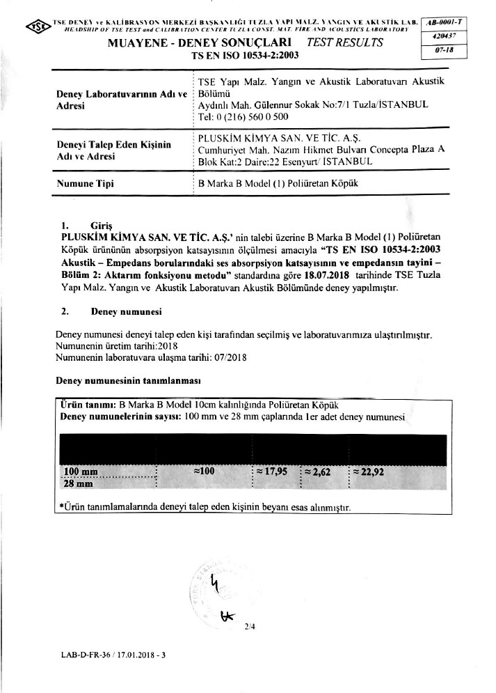 Discont. Panel (Soğuk Oda Panel) Poliüretan Sistemleri