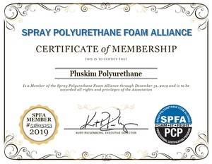 SPFA (Spray Polyurethane Foam Alliance) Sertifikası