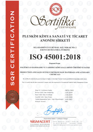 Pluskim ISO 45001 2018